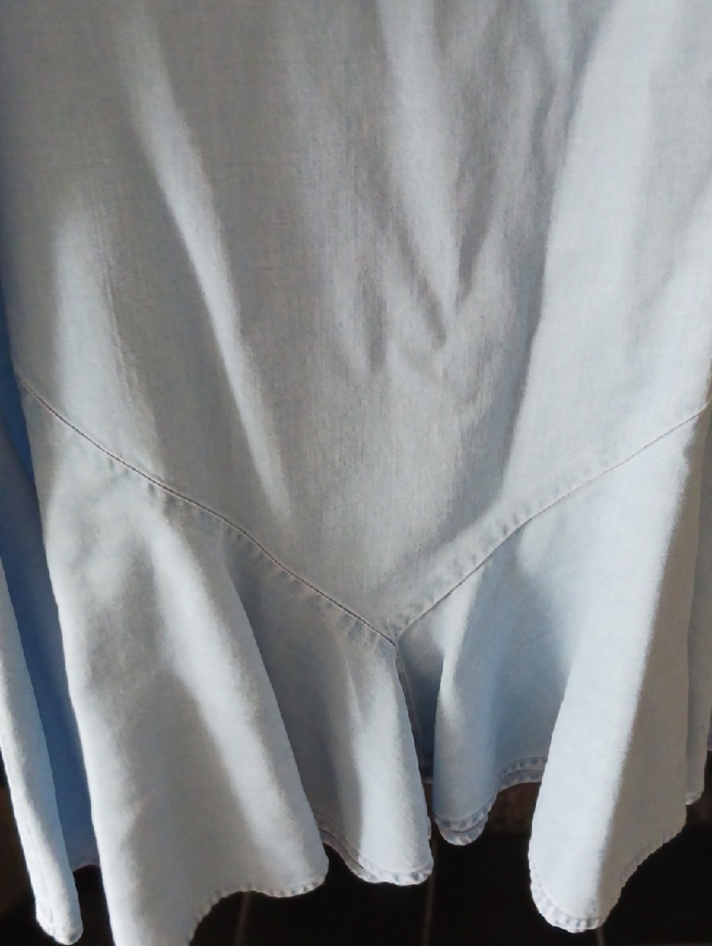 Light Blue Ruffled Skirt - Picture 5 of 8